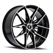 Kraze Evolve 19x8.5 +40 5x112mm 66.56mm Gloss Black Machined