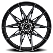 Kraze Evolve 20x9 +35 5x112mm 66.6mm Gloss Black Machined