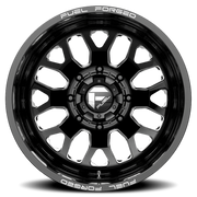 Fuel FF19D Dually 20x8.25 +105 10x225mm 170.1mm Gloss Black Milled
