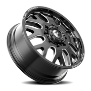 Fuel FF19D Dually 20x8.25 +105 8x200mm 142.2mm Gloss Black Milled
