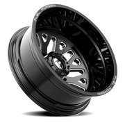 Fuel FF19D Dually 22x8.5 -202 8x200mm 142.2mm Gloss Black Milled