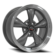 OE Wheels FR01 17x10.5 +27 5x114.3mm 70.6mm Anthracite Machined Lip