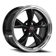 OE Wheels FR01 17x10.5 +27 5x114.3mm 70.6mm Black Machined Lip