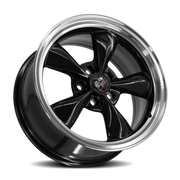 OE Wheels FR01 18x9 +24 5x114.3mm 70.6mm Black Machined Lip