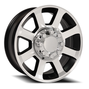 OE Wheels FR78 20x8 +40 8x170mm 125.1mm Satin Black Machined