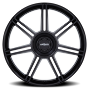 Rotiform FRA 22x12 +60 5x130mm 71.5mm Gloss Black Matte Black Spokes