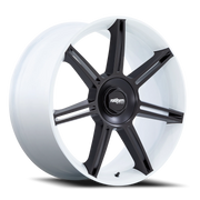 Rotiform FRA 22x10 +56 5x130mm 71.5mm Gloss White Matte Black Spokes