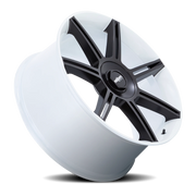 Rotiform FRA 22x10 +56 5x130mm 71.5mm Gloss White Matte Black Spokes