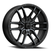 MSA Fang 14x7 +10 4x110mm 86mm Satin Black Titanium Tint