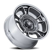 US Mags Flagstaff 22x9 +0 5x127mm 78.1mm Anthracite Machined Face-Chrome Lip