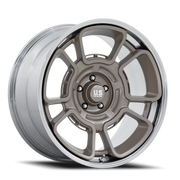 US Mags Flagstaff 22x10.5 +0 5x127mm 78.1mm Pewter Chrome Lip