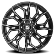 Gear Off Road Flair 20x10 -19 6x135mm 106.2mm Gloss Black Milled