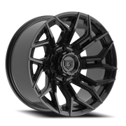 Gear Off Road Flair 20x9 +18 8x180mm 124.3mm Gloss Black
