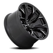 Fuel Flame 5 20x12 -44 5x139.7mm 78.1mm Gloss Black Milled
