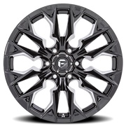 Fuel Flame 6 20x10 -18 6x139.7mm 106.1mm Gloss Black Milled