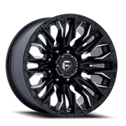 Fuel Flame 8 20x9 +1 8x180mm 124.2mm Gloss Black Milled