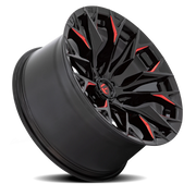Fuel Flame 5 20x10 -18 5x139.7mm 78.1mm Gloss Black Milled Candy Red