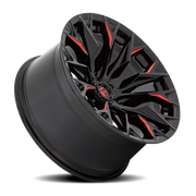 Fuel Flame 6 22x12 -44 6x139.7mm 106.1mm Gloss Black Milled Candy Red