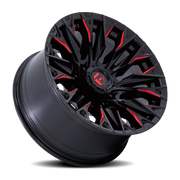 Fuel Flame 8 20x10 -18 8x165.1mm 125.1mm Gloss Black Milled Candy Red