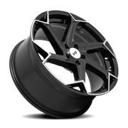 Niche Flash 20x10.5 +40 5x114.3mm 72.7mm Gloss Black Brushed