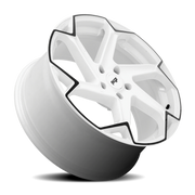 Niche Flash 20x10.5 +27 5x112mm 66.56mm Gloss White Black