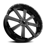 MSA Flash 22x7 +0 4x137mm 112mm Gloss Black Milled