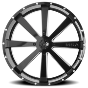 MSA Flash 18x7 +0 4x156mm 132mm Gloss Black Milled
