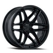 Fuel Flight 20x9 +1 6x139.7mm 106.1mm Matte Black Gloss Black Lip