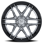 Fuel Flight 20x9 +1 6x135mm 87.1mm Chrome Gloss Black Lip