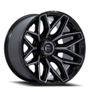 Fuel Flux 8 22x12 -44 8x165.1mm 125.1mm Gloss Black Brushed Gray Tint