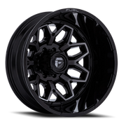 Fuel Flux Dually 20x8.25 -265 8x165.1mm 121.5mm Gloss Black Double Dark Tint
