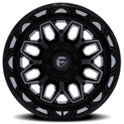 Fuel Flux Dually 22x8.25 -201 8x165.1mm 117mm Gloss Black Double Dark Tint