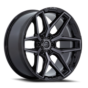 Fuel Flux 6 20x9 +20 6x139.7mm 106.1mm Gloss Black Brushed Gray Tint