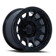Fuel Fortress 18x9 +20 6x139.7mm 106.1mm Matte Black Gloss Black Lip