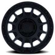 Fuel Fortress 18x9 +20 6x139.7mm 106.1mm Matte Black Gloss Black Lip