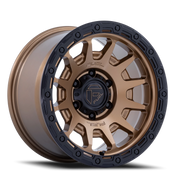 Fuel Fortress 17x8.5 +25 5x127mm 71.5mm Matte Bronze Gloss Black Lip