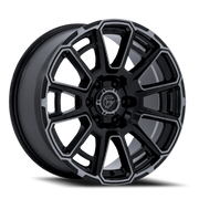 Fuel Foxhound 18x9 +1 6x139.7mm 106.1mm Gloss Black Dark Tinted Clear