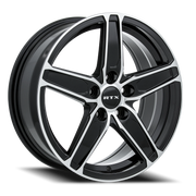 RTX Frost 17x7 +42 5x114.3mm 64.1mm Black Machined