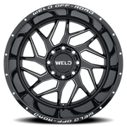 WELD Fulcrum 20x10 -18 6x135mm 106.1mm Gloss Black Milled