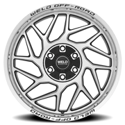 WELD Fulcrum 22x12 -44 6x135mm 106.1mm Gloss Black Machined