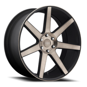 DUB Future 24x10 +30 6x135mm 87.1mm Matte Black Machined-DDT