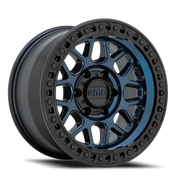 KMC GRS 20x9 +0 5x127mm 71.5mm Midnight Blue Gloss Black Lip