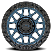KMC GRS 17x9 +18 5x139.7mm 78.1mm Midnight Blue Gloss Black Lip