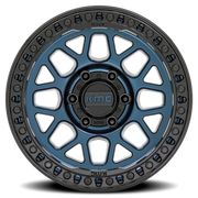 KMC GRS 20x9 +0 6x135mm 87.1mm Midnight Blue Gloss Black Lip