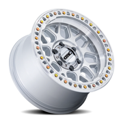KMC GRS 17x8.5 +0 5x127mm 71.5mm Gloss Silver Machined Face