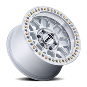 KMC GRS 17x9 -12 6x139.7mm 106.1mm Gloss Silver Machined Face
