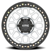 KMC GRS 20x9 +0 5x127mm 71.5mm Machined Machined Satin Black Lip