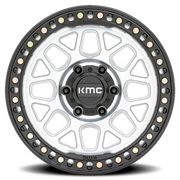 KMC GRS 18x8.5 +0 8x165.1mm 125.1mm Machined Machined Satin Black Lip