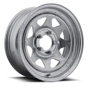 Pacer Galv 8 Spoke 15x6 +0 5x114.3mm 83.7mm Galvanized