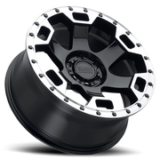 Black Rhino Gauntlet 18x9 -18 6x139.7mm 112.1mm Gloss Black Mirror Machined Lip Edge